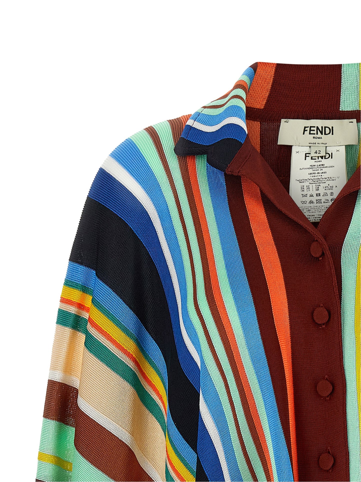 Fendi Multicolor Viscose Coat