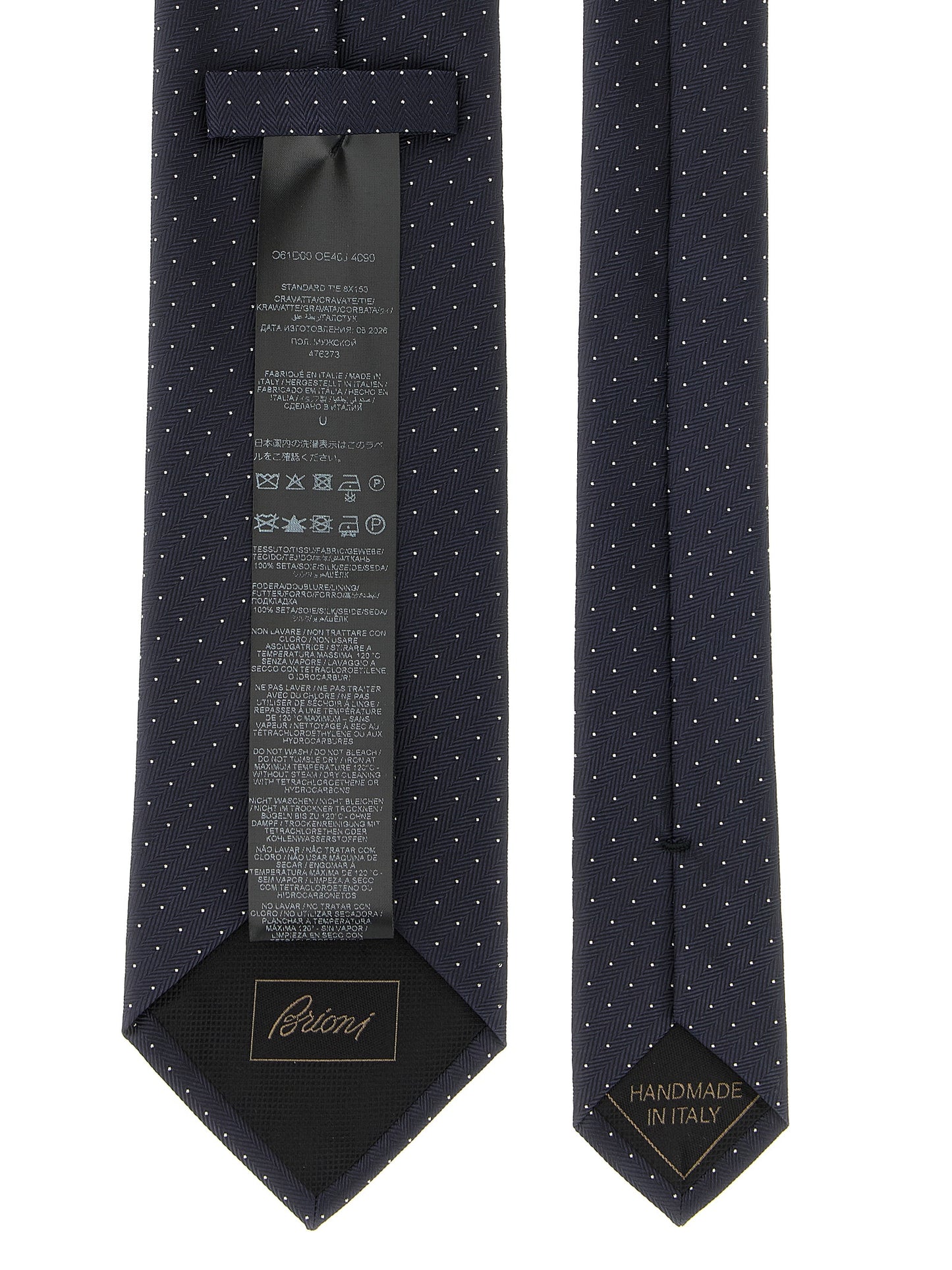 Brioni Blue Silk Tie