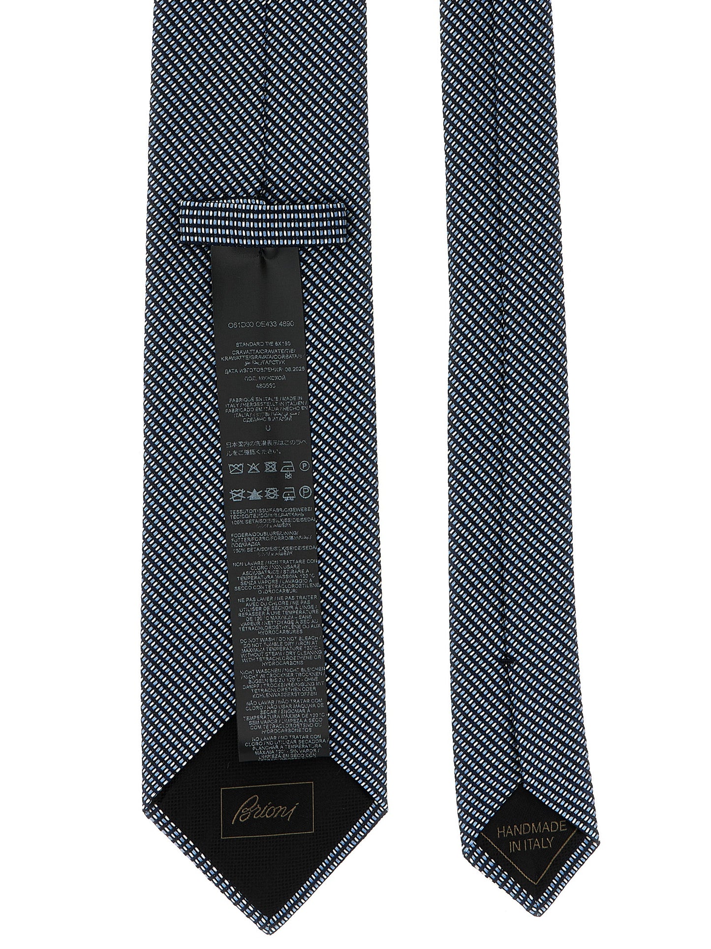 Brioni Blue Silk Tie