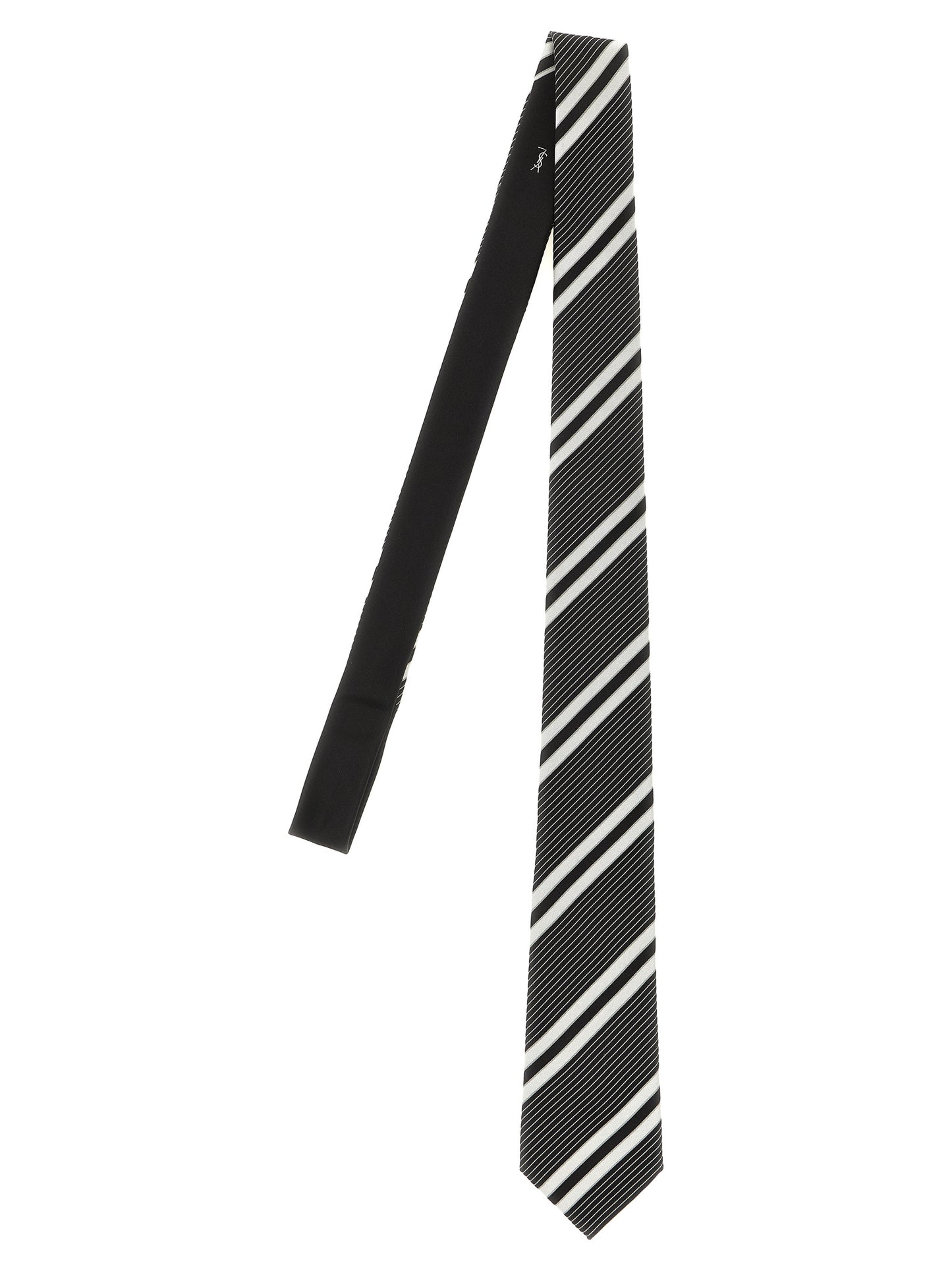 Saint Laurent Bicolor Silk Tie
