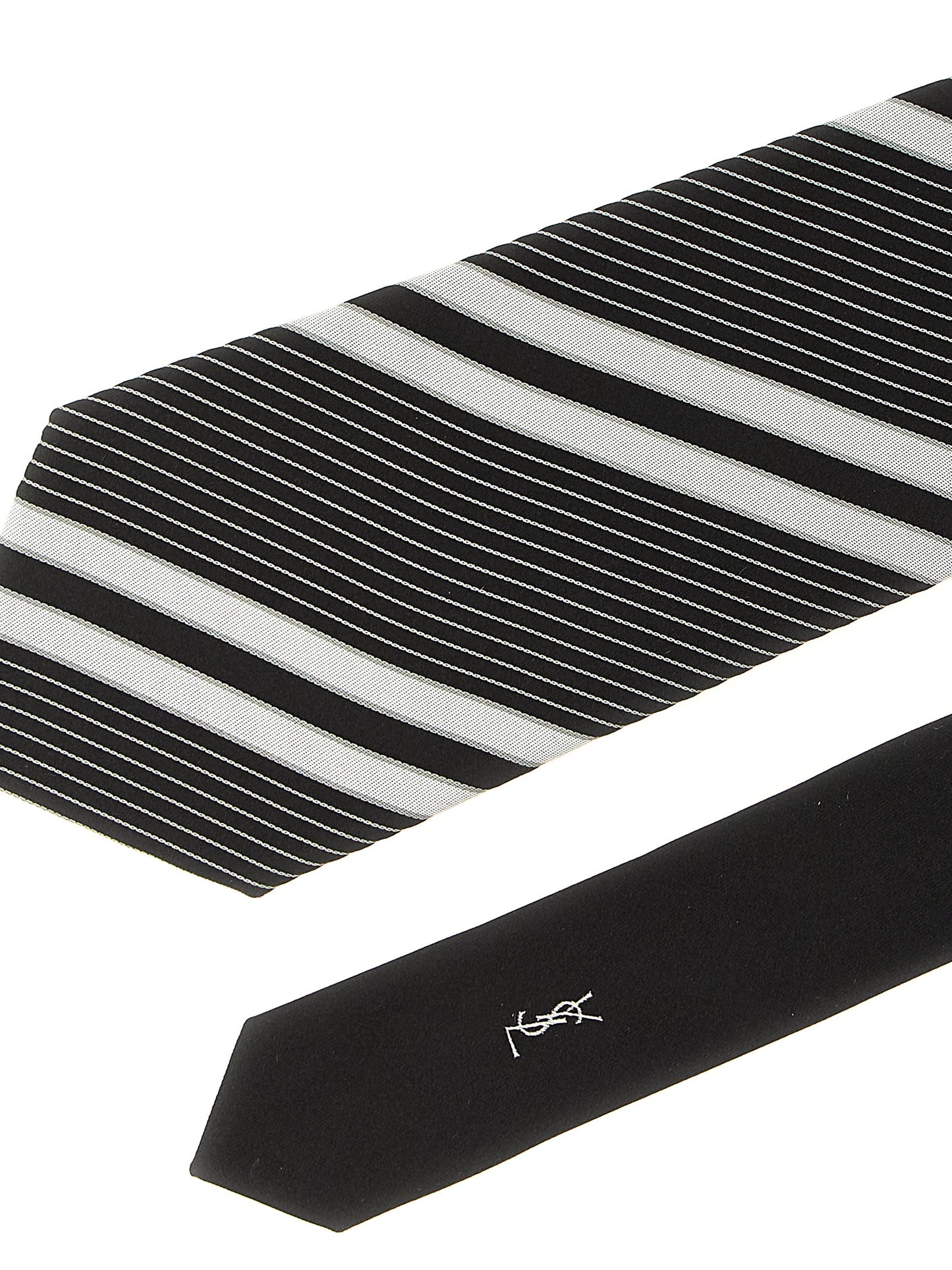 Saint Laurent Bicolor Silk Tie