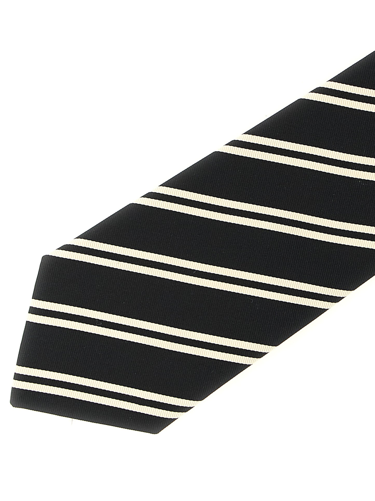 Saint Laurent Black Silk Tie