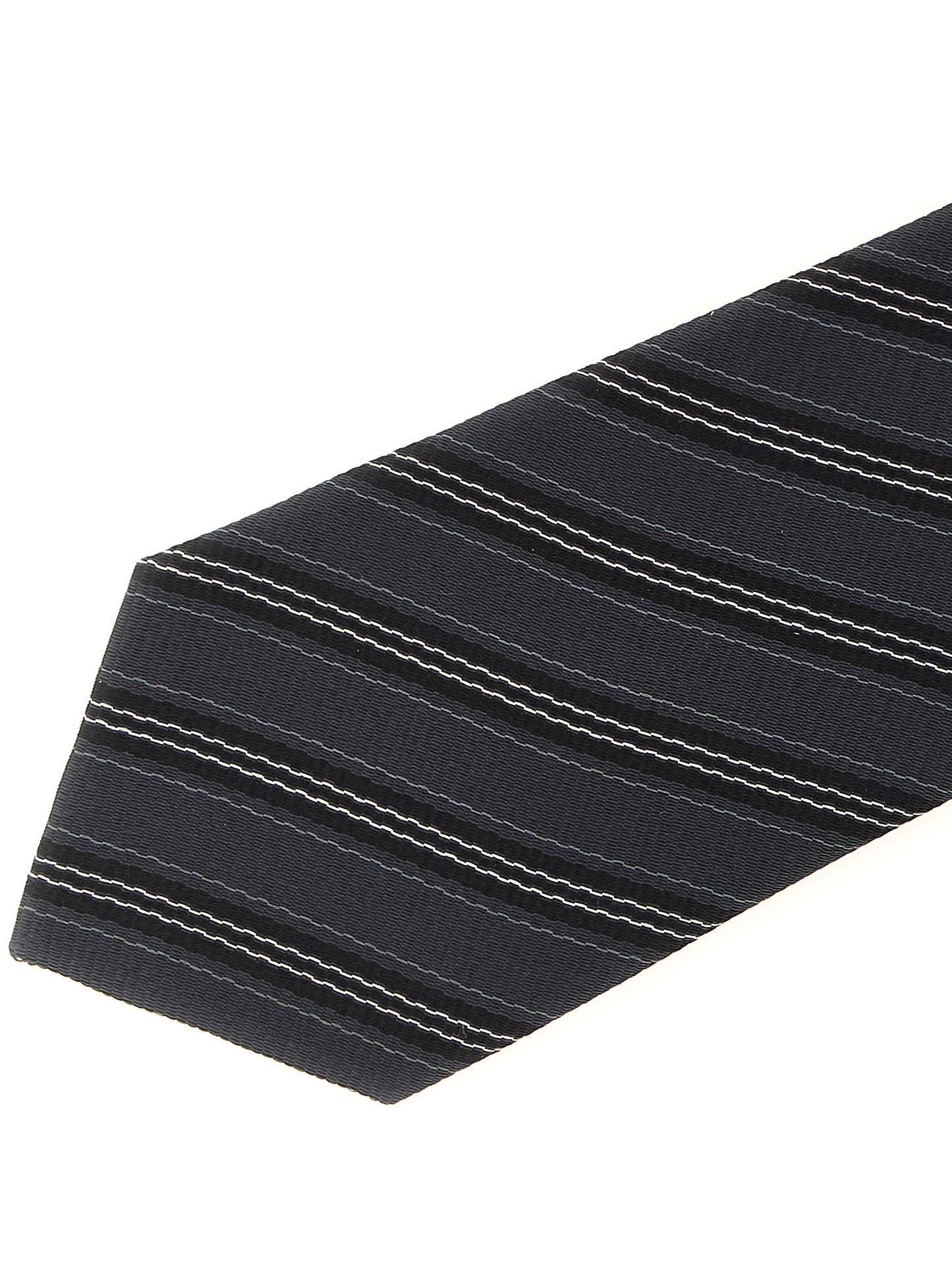 Saint Laurent Gray Silk Tie