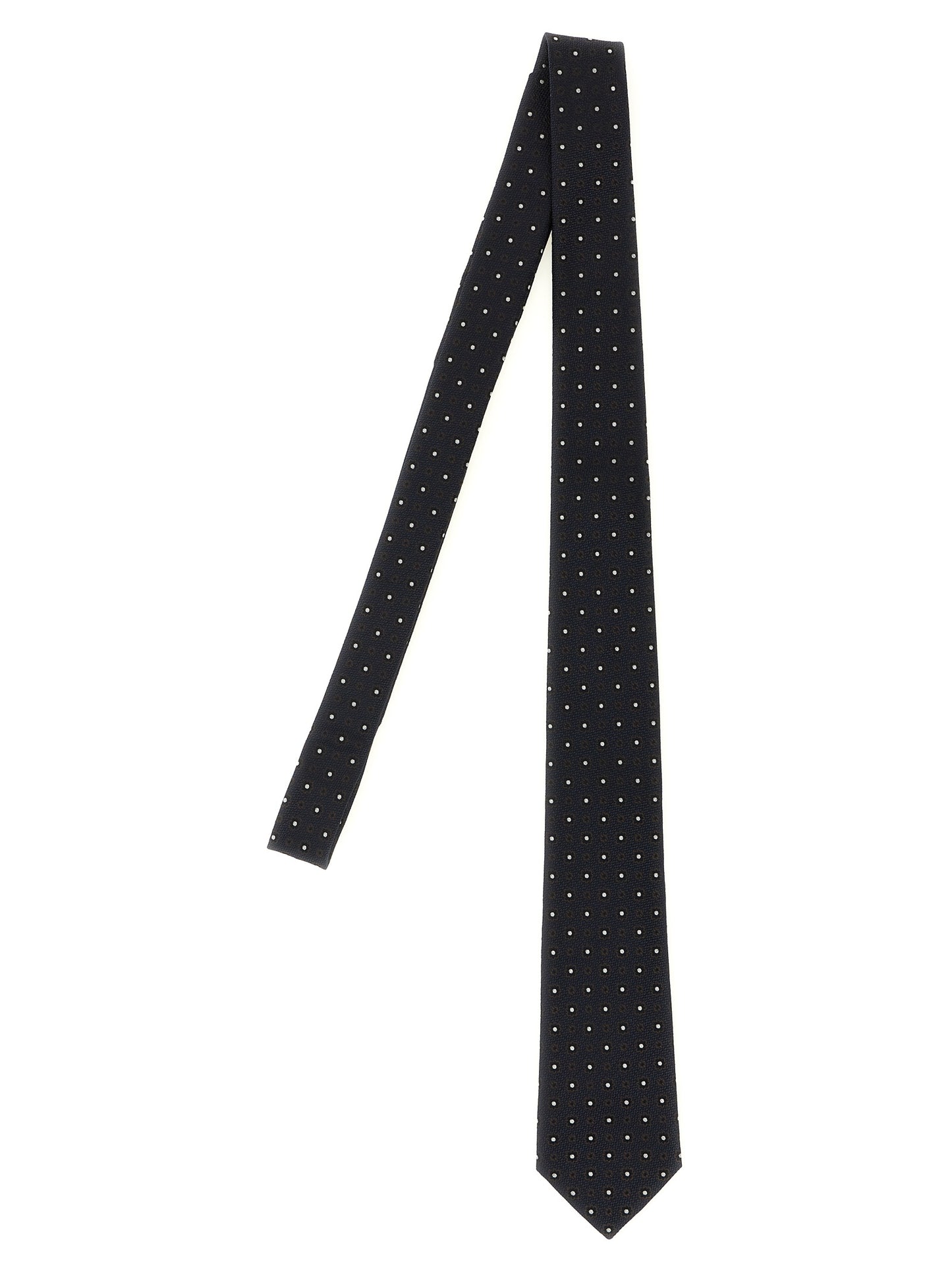 Saint Laurent Blue Silk Tie