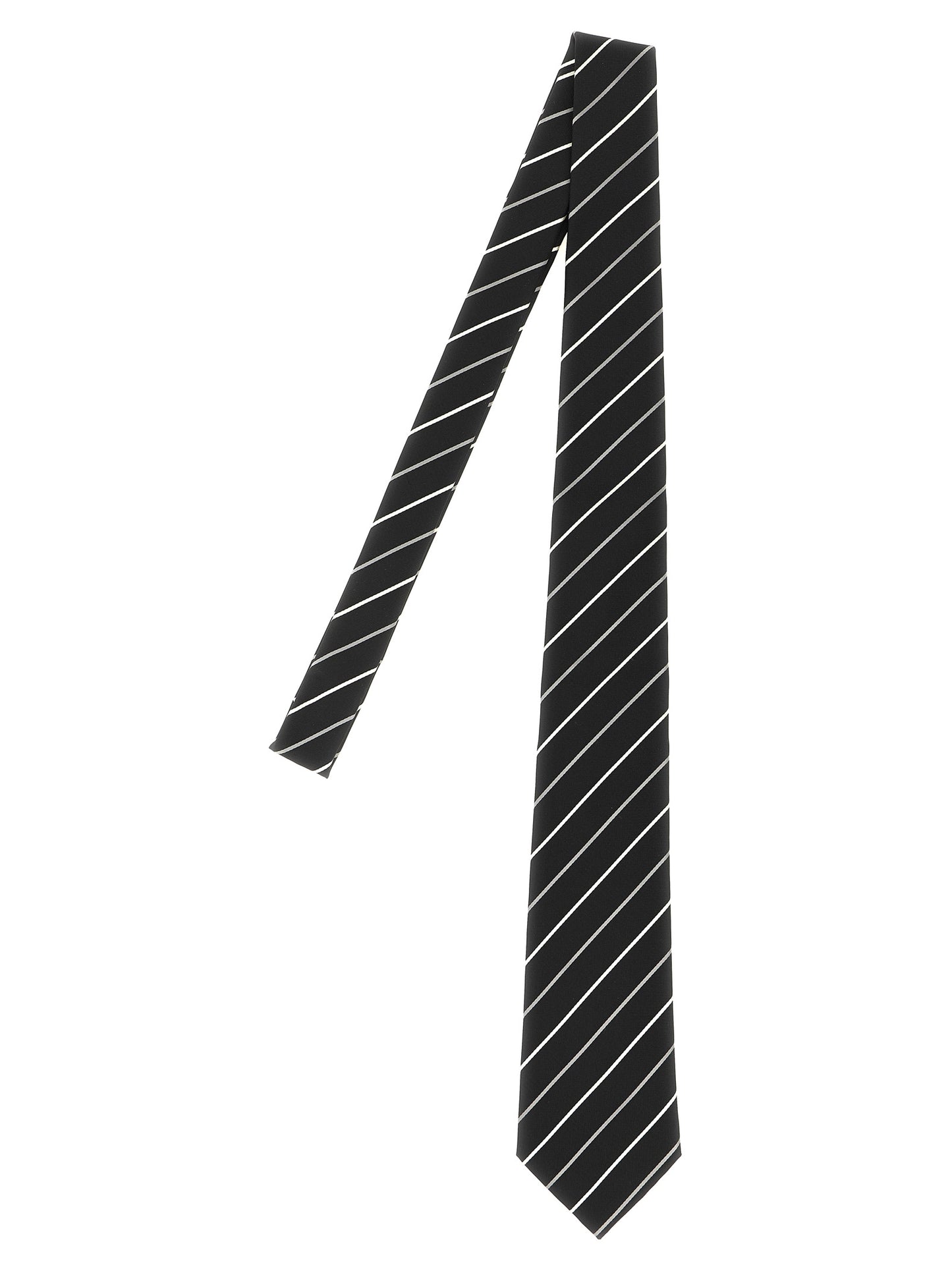 Saint Laurent Black Silk Tie