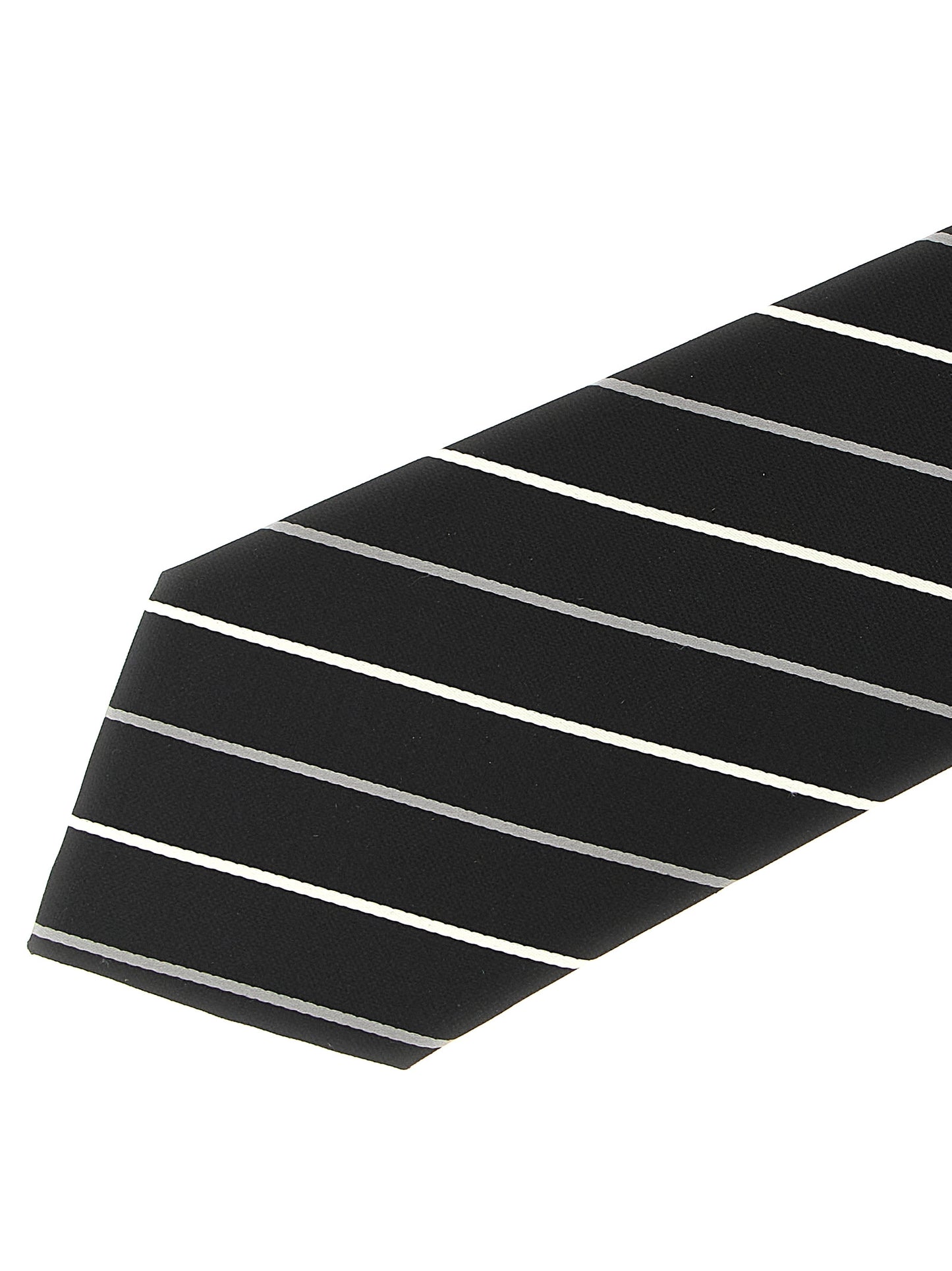 Saint Laurent Black Silk Tie