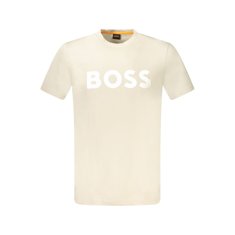 Hugo Boss Beige Cotton Men's T-Shirt