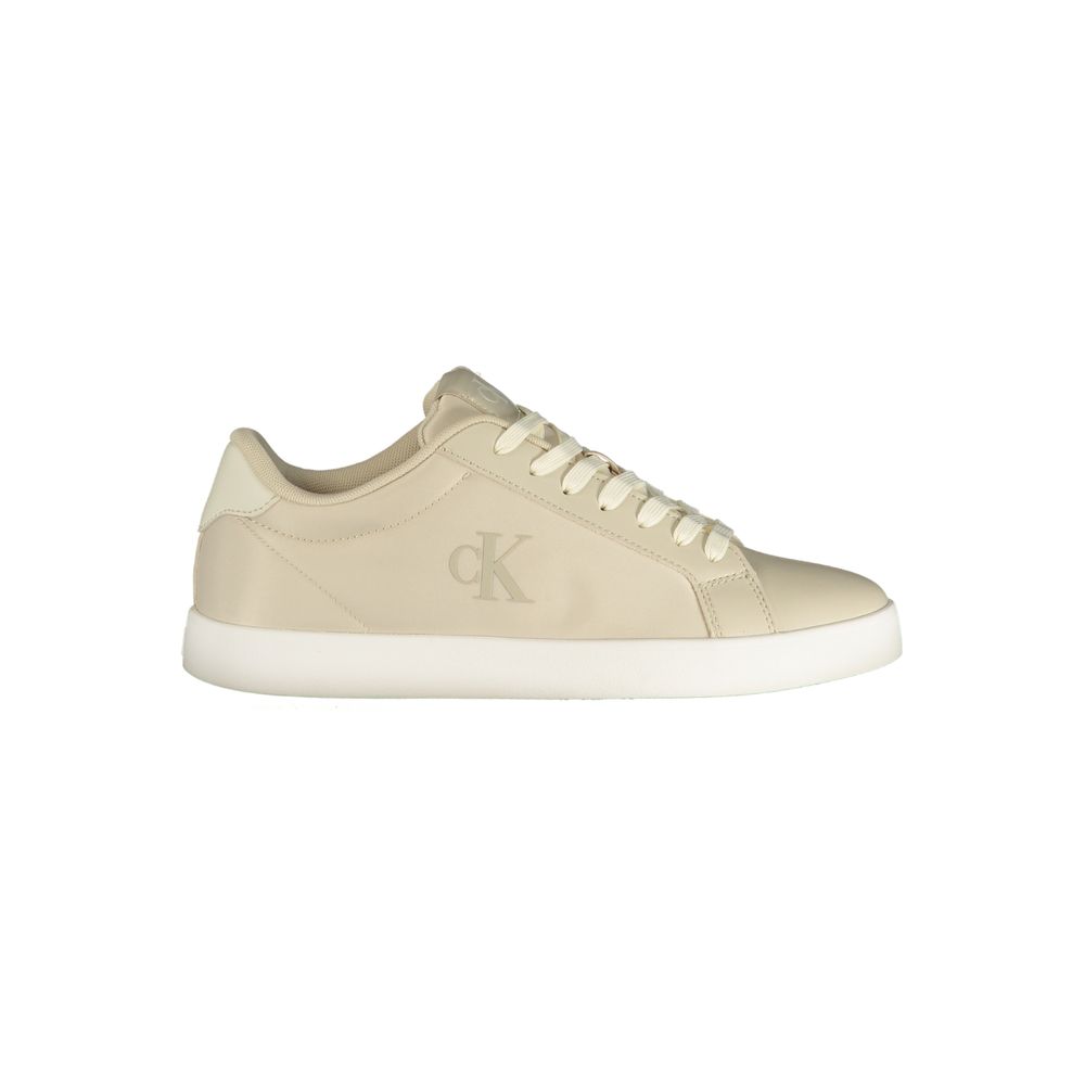 Calvin Klein Beige Polyurethane Womens Sneaker