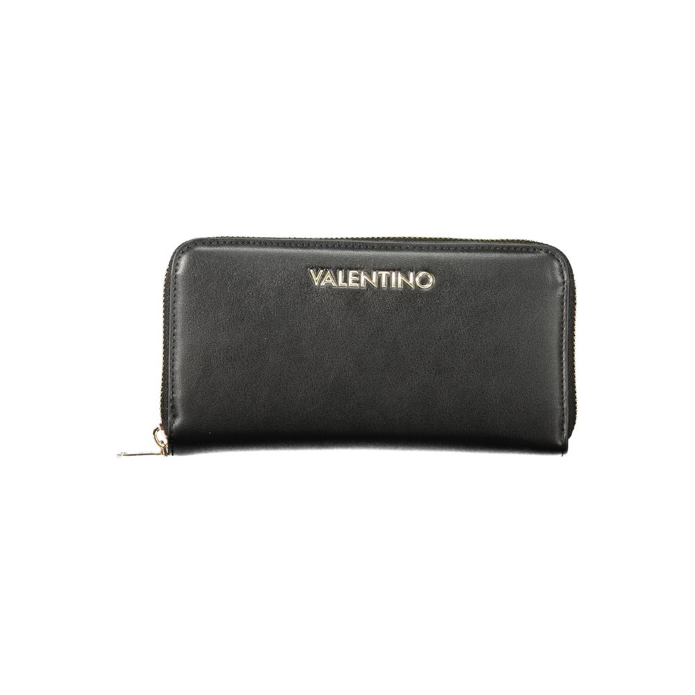 Mario Valentino Black Polyurethane Women's Wallet