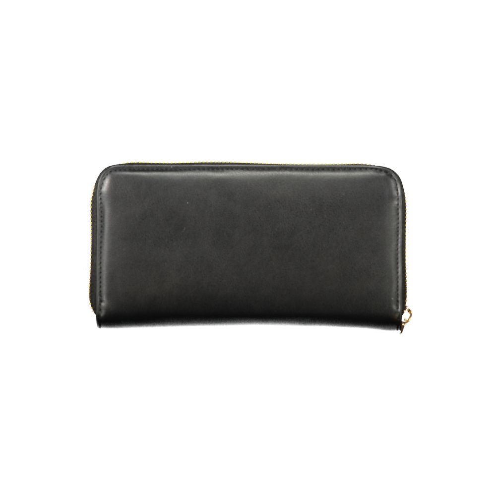 Mario Valentino Black Polyurethane Women's Wallet
