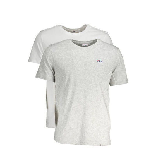 Fila Grey Cotton Men's T-Shirt