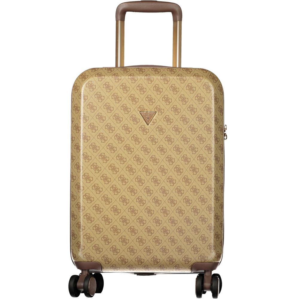 Guess Jeans Beige Plastic Luggage And Travel