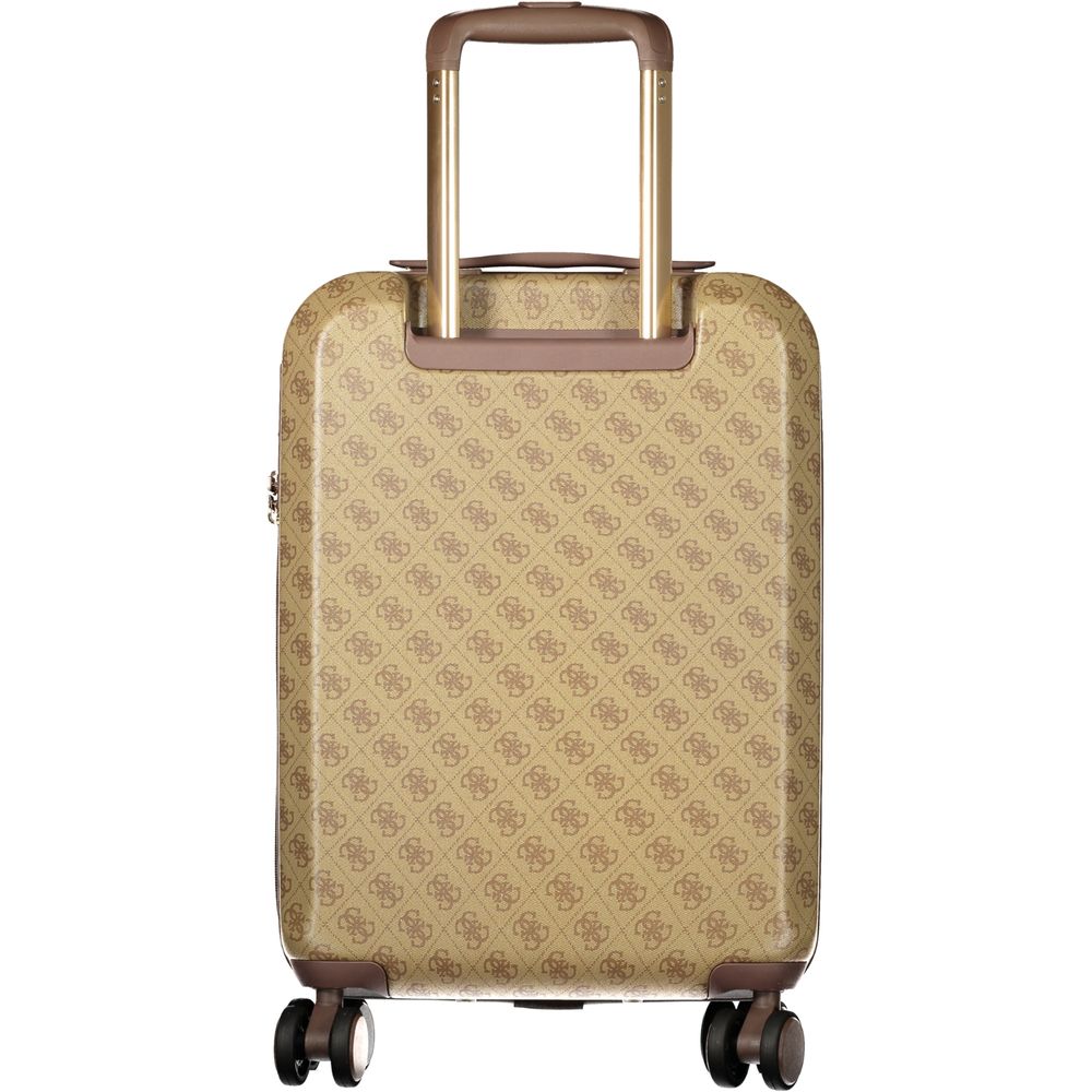 Guess Jeans Beige Plastic Luggage And Travel