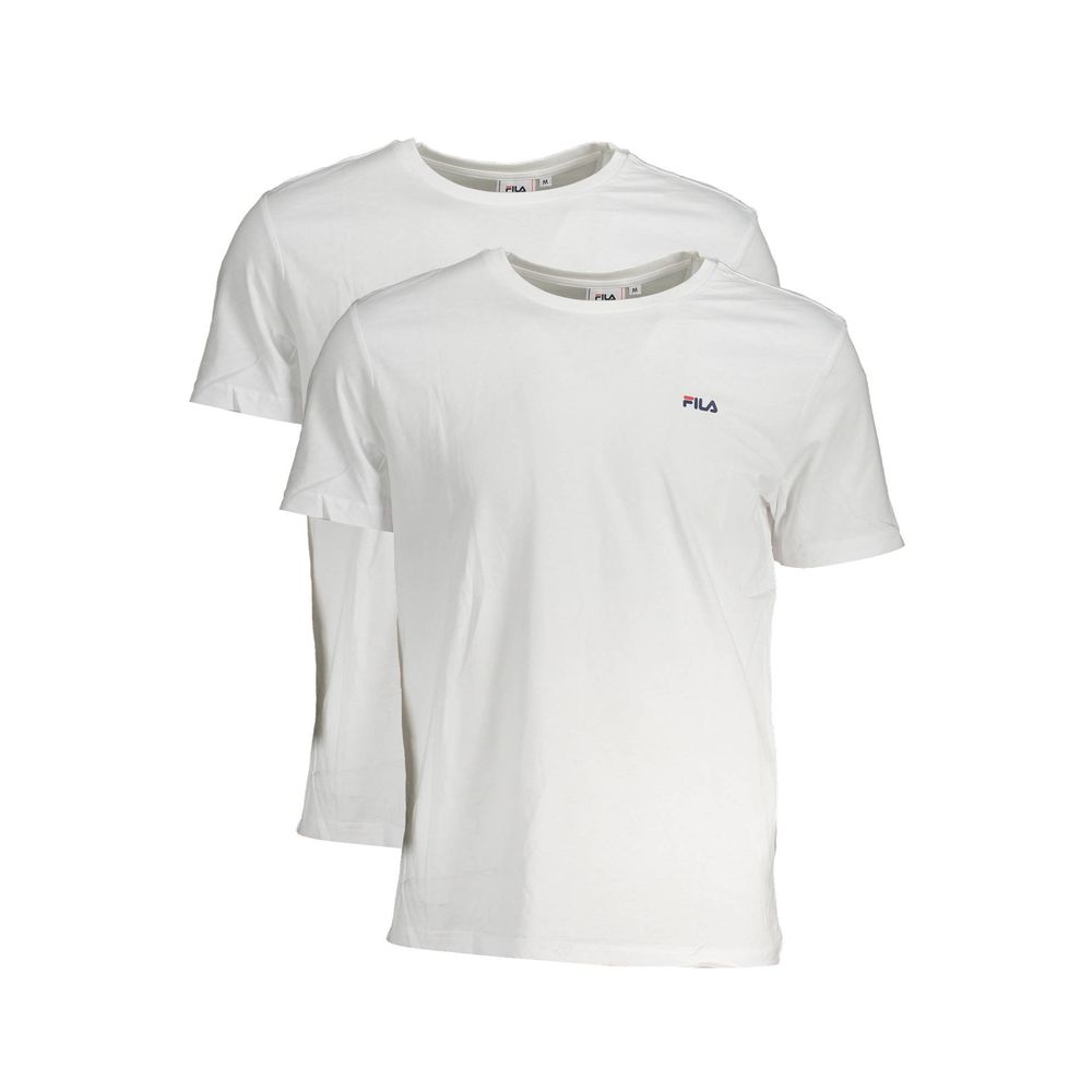 Fila White Cotton T-Shirt