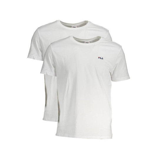 Fila White Cotton Men's T-Shirt