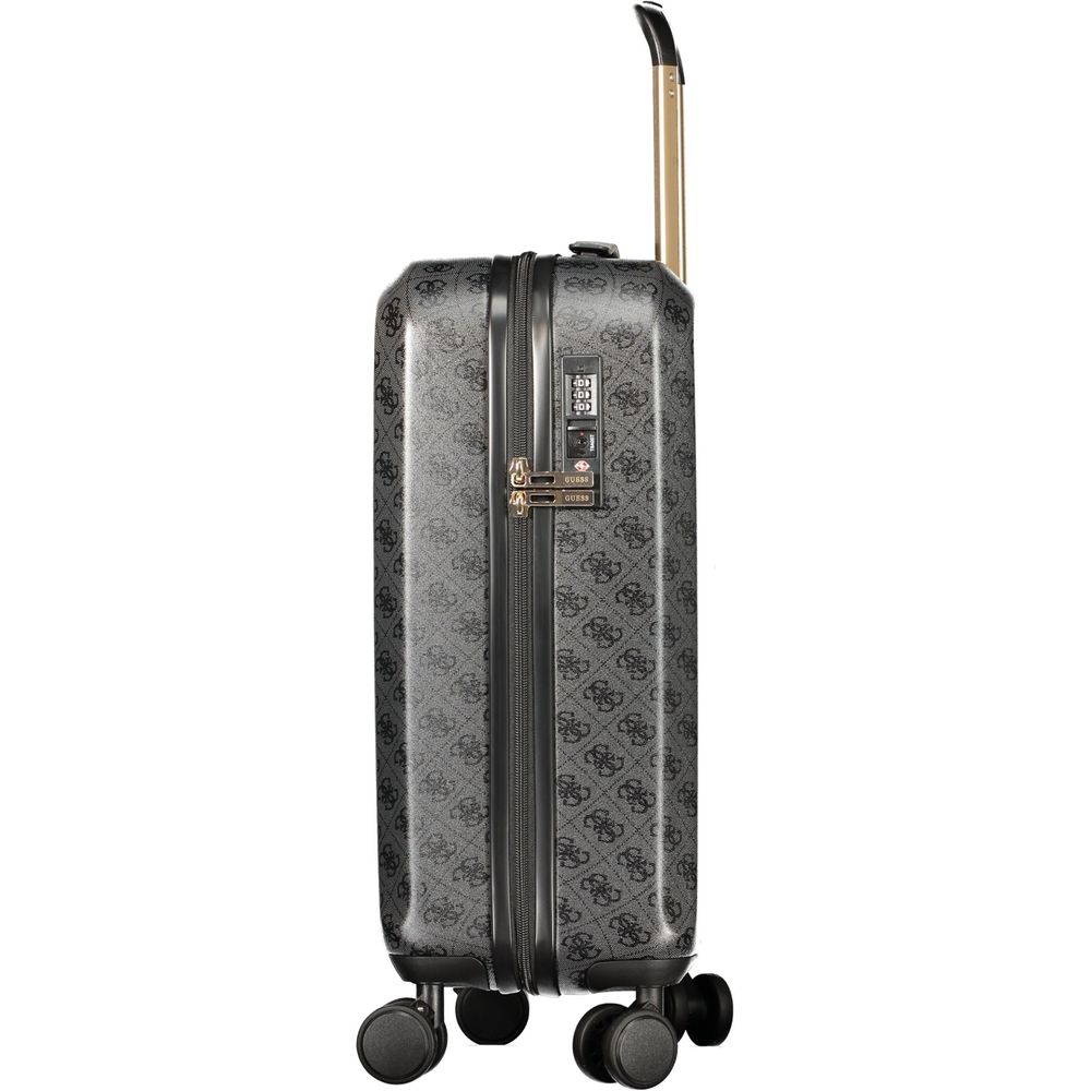 Guess Jeans Black Plastic Luggage And Travel