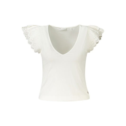 Guess Jeans White Polyester T-Shirt