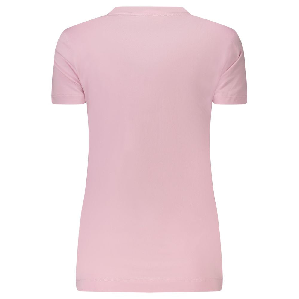 Guess Jeans Pink Cotton T-Shirt