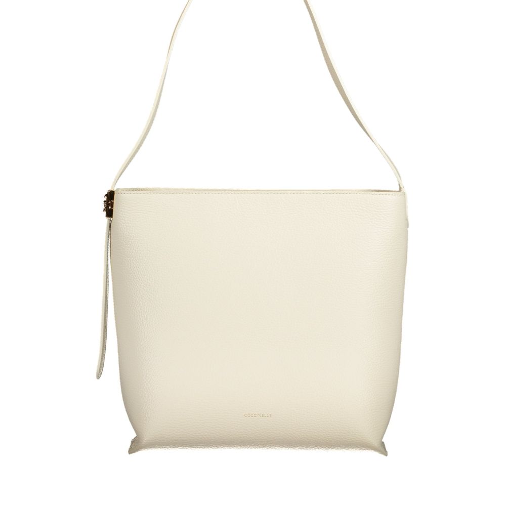 Coccinelle White Leather Handbag