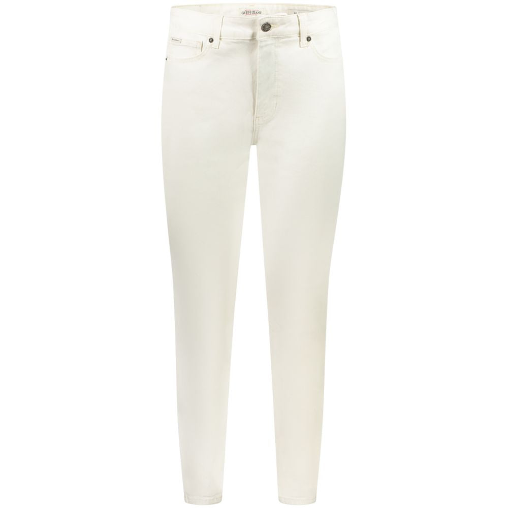 Guess Jeans White Cotton Skinny Jeans