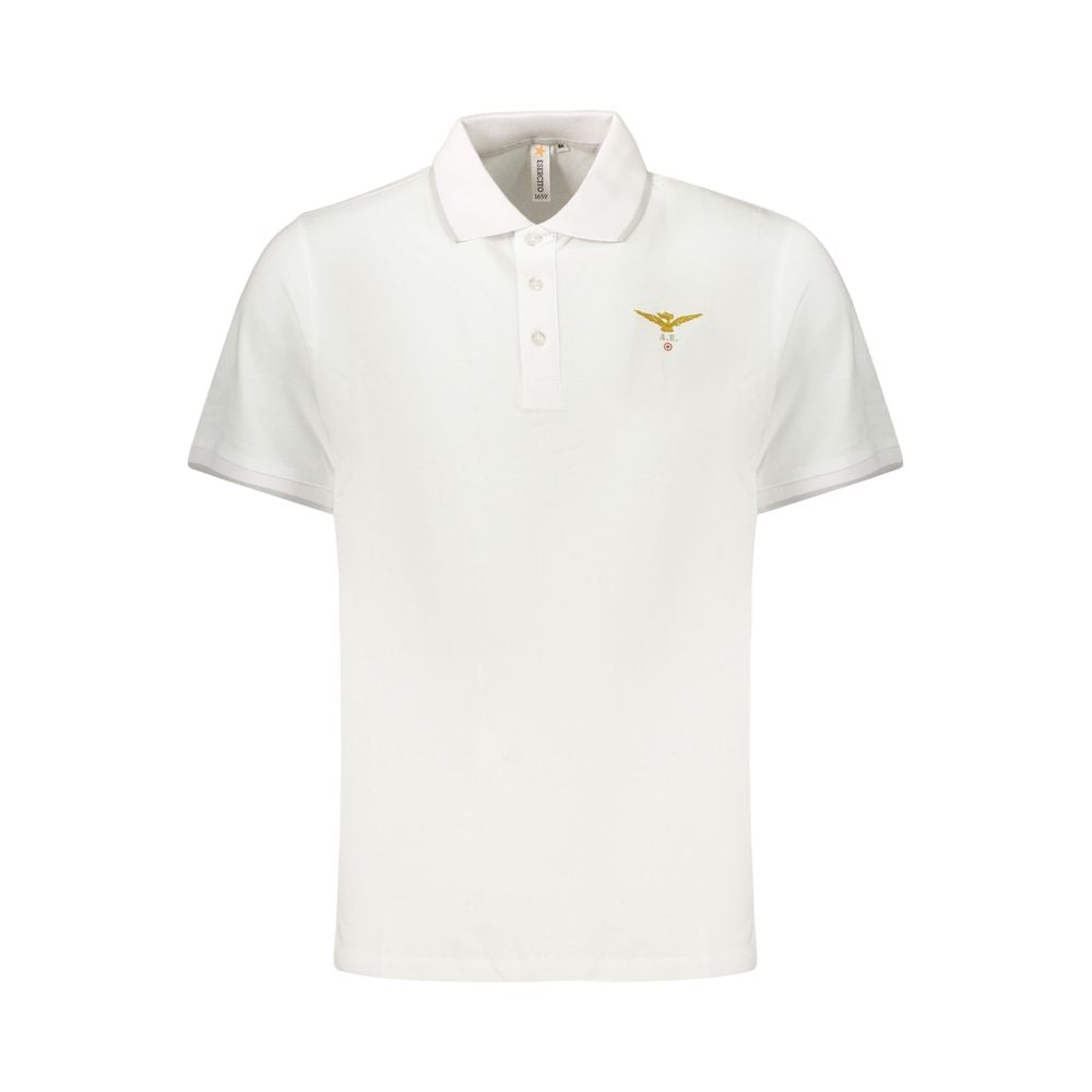 Accademia Militare White Cotton Polo Shirt