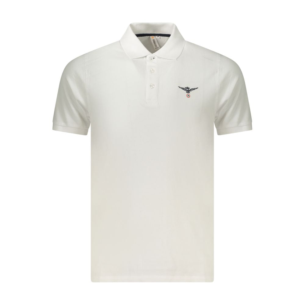 Accademia Militare White Cotton Polo Shirt
