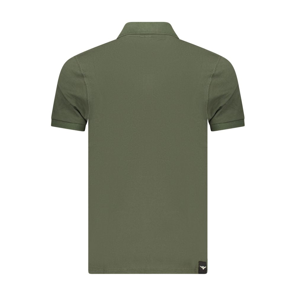 Accademia Militare Green Cotton Polo Shirt