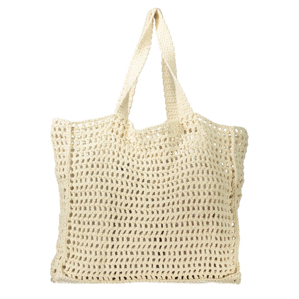 Guess Jeans Beige Cotton Handbag