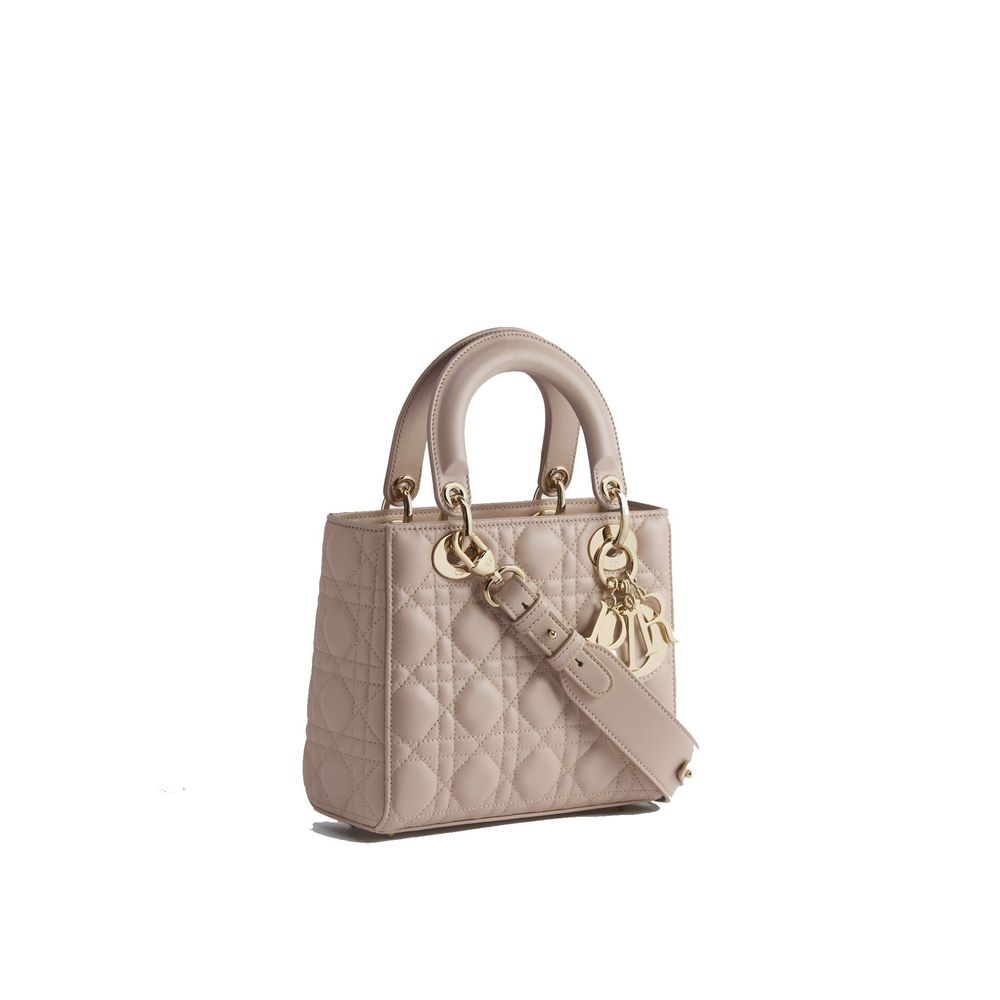 Dior Beige Lamb Leather Shoulder Bag