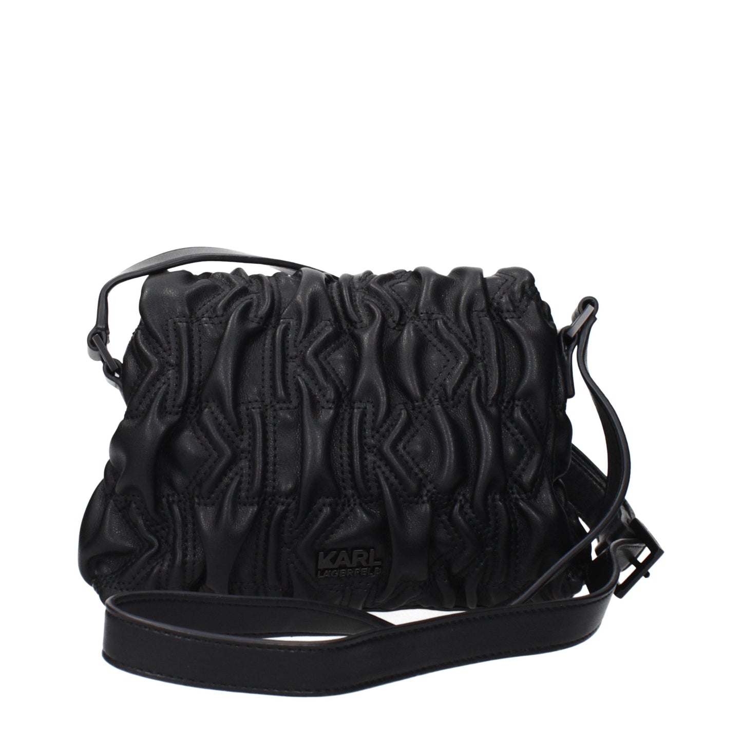 Karl Lagerfeld Black Polyester Crossbody Bag