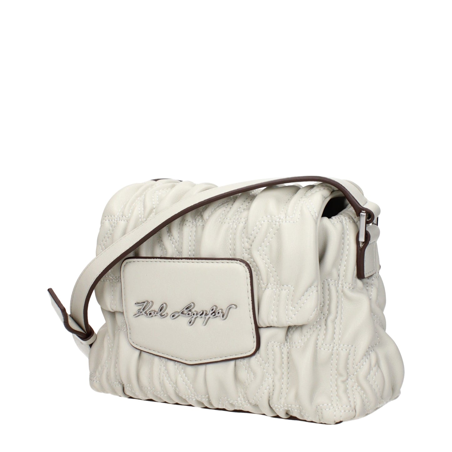 Karl Lagerfeld Gray Polyester Crossbody Bag