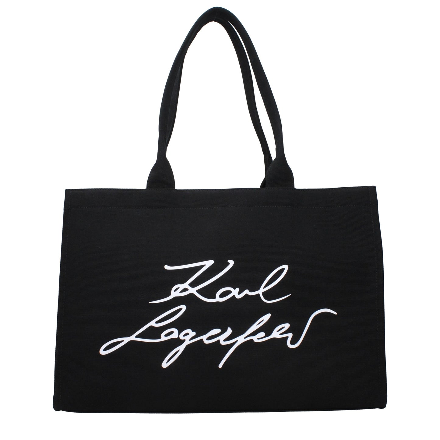 Karl Lagerfeld Black Fabric Shoulder Bag