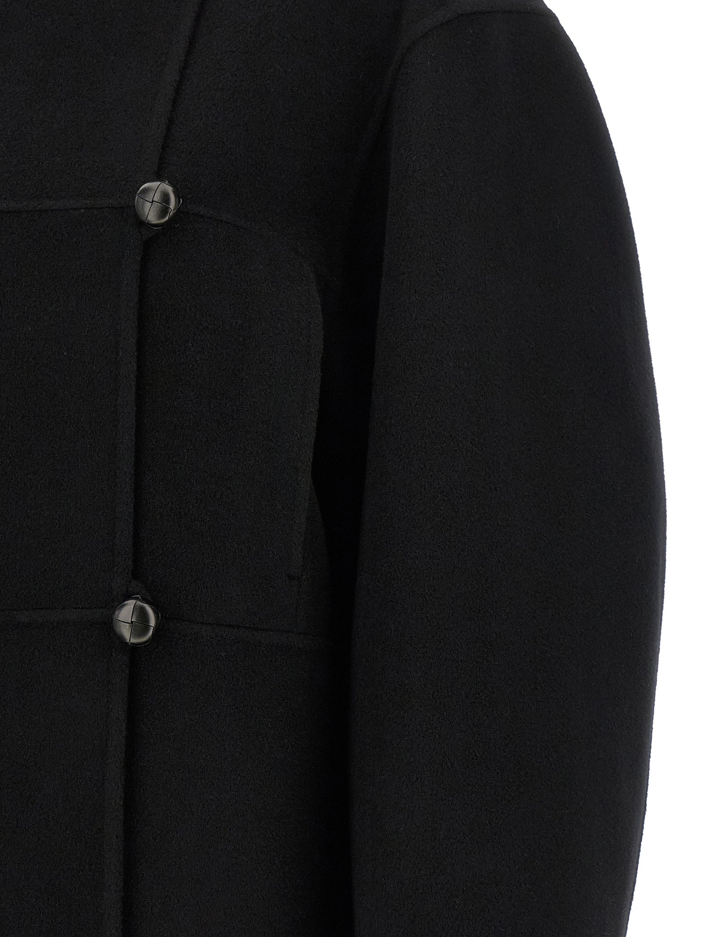 Rohe Black Wool Coat