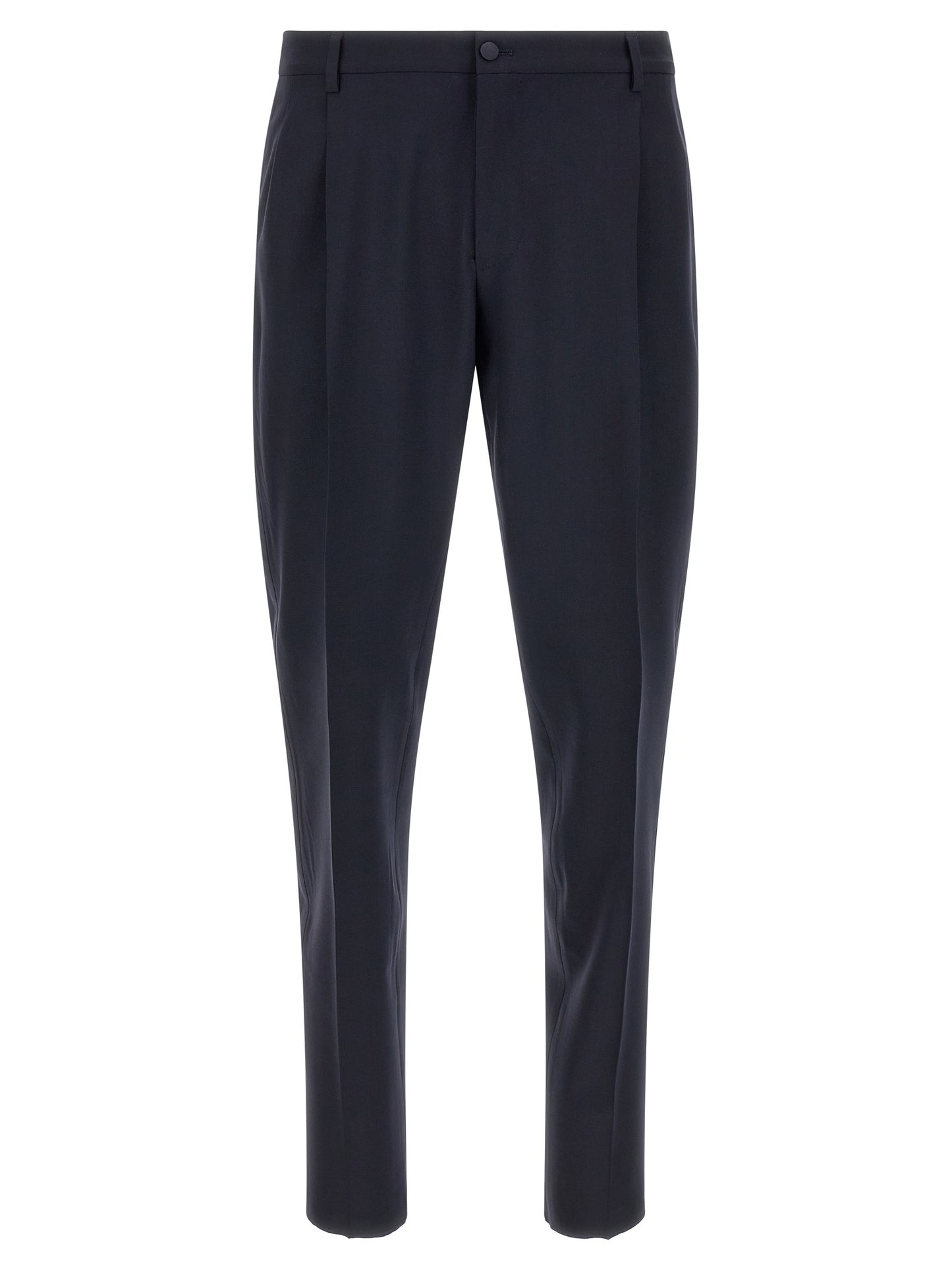 Dolce & Gabbana Blue Virgin Wool Two-Piece Suit