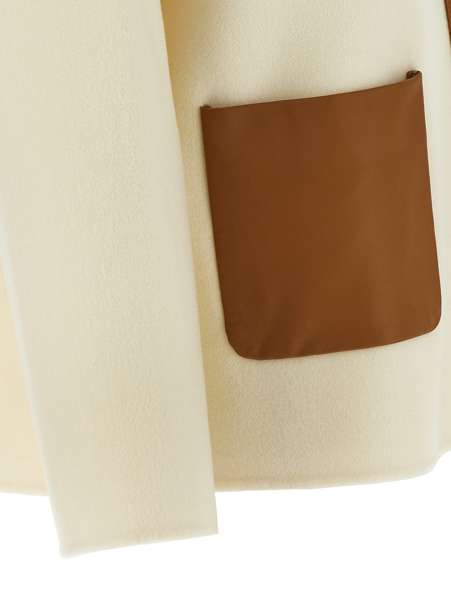 Max Mara White Virgin Wool Coat