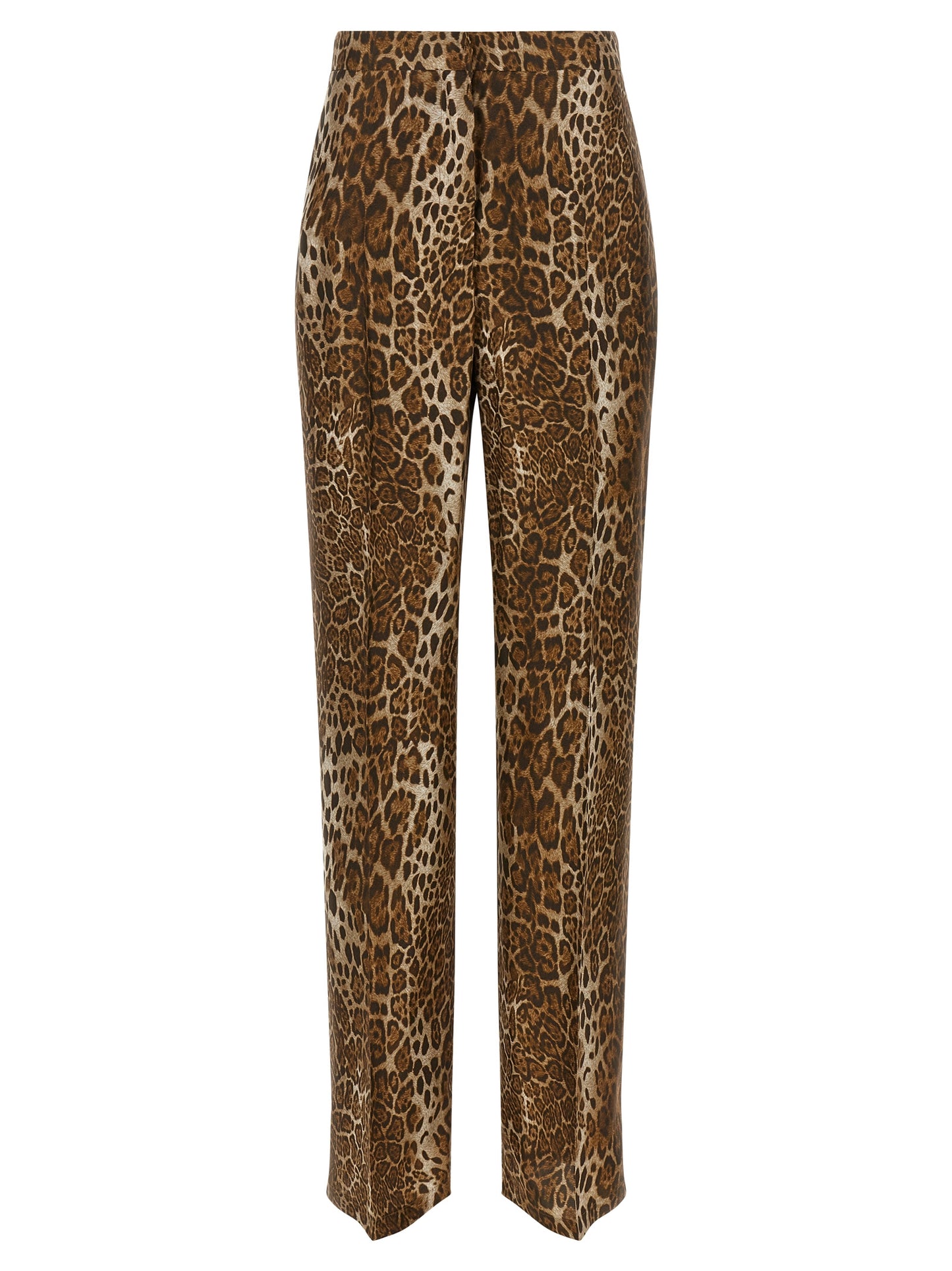 Max Mara Brown Silk Casual Pants