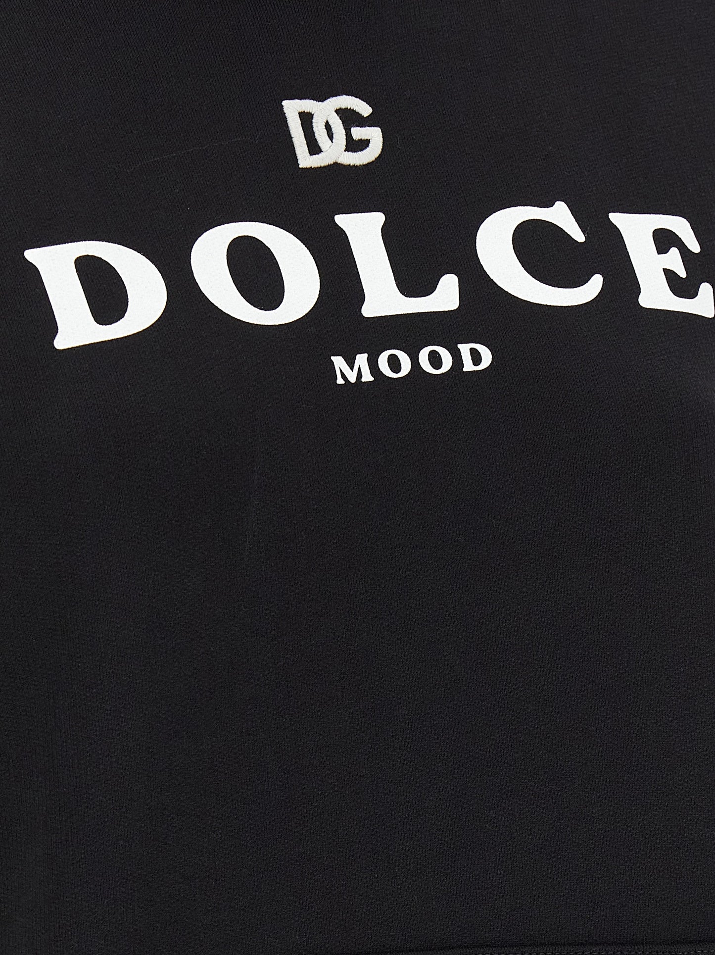 Dolce & Gabbana Black Cotton Hoodie