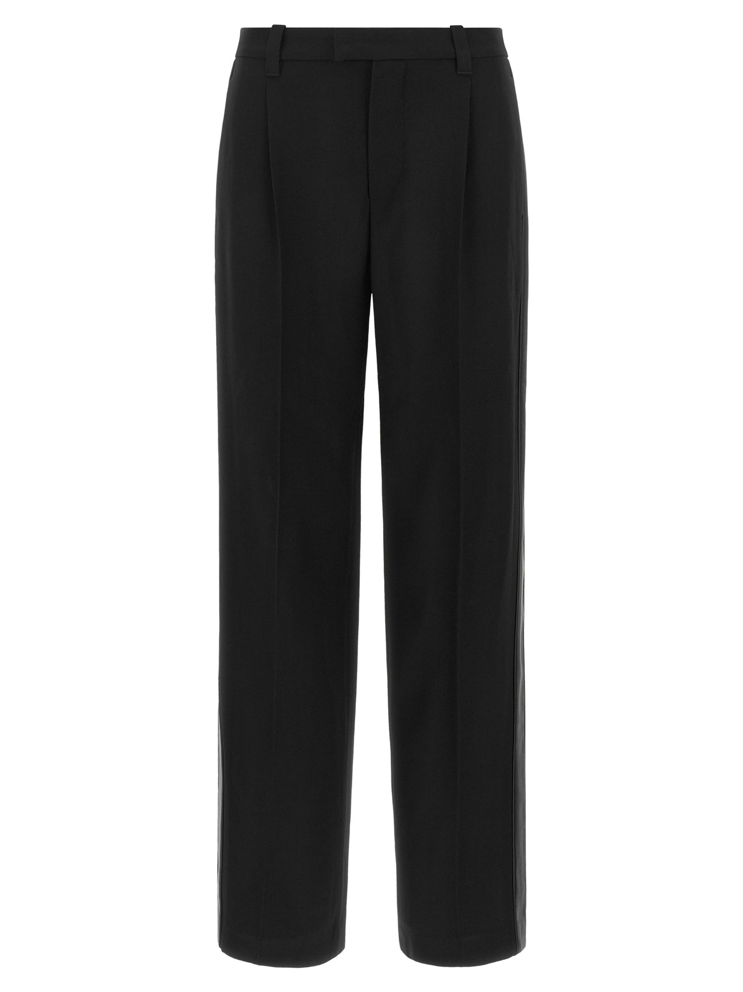 Brunello Cucinelli Black Virgin Wool Casual Pants