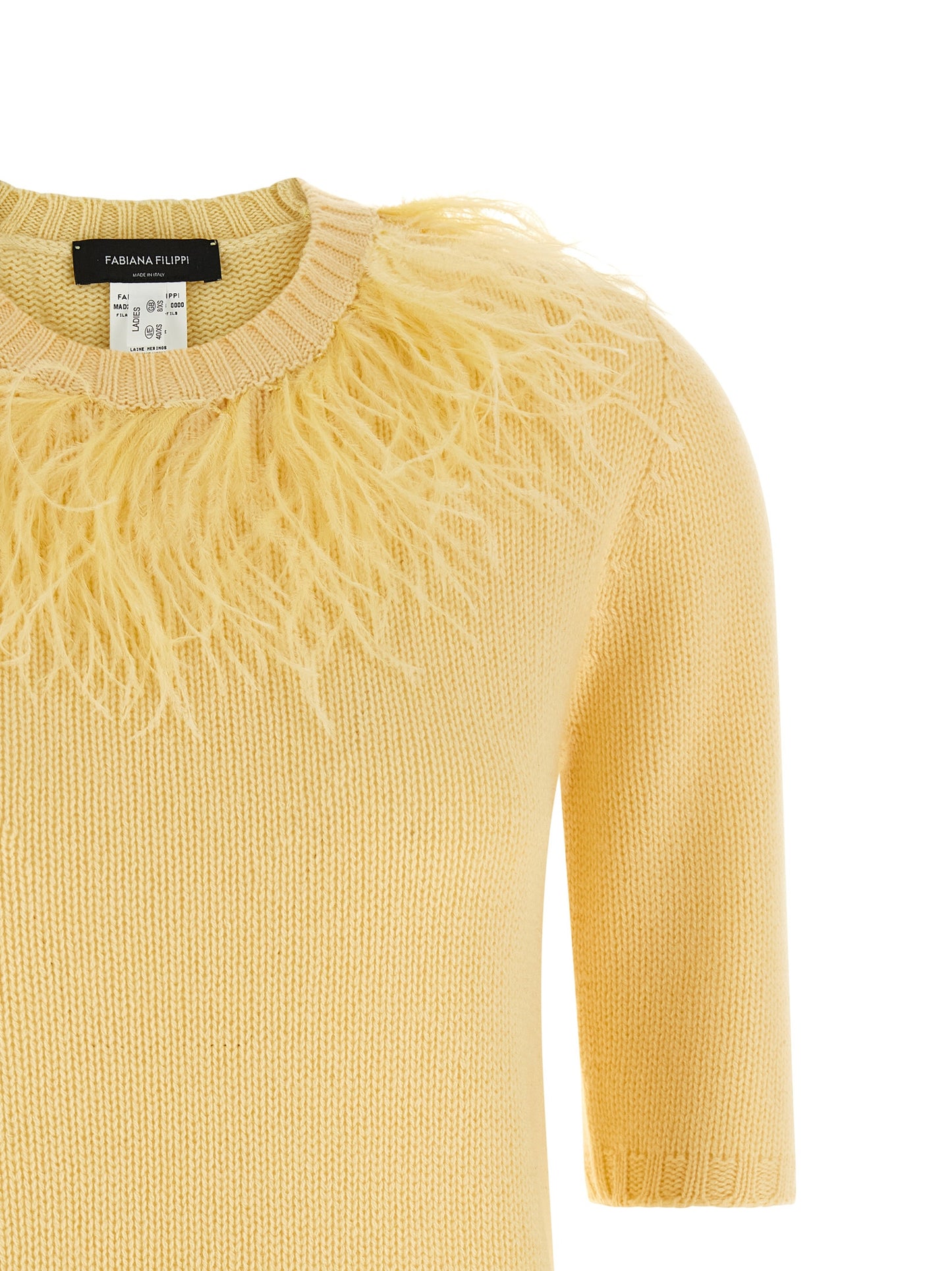 Fabiana Filippi Bicolor Virgin Wool Cardigan