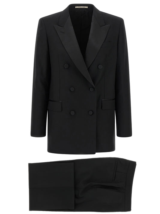 Tagliatore Black Virgin Wool Blazer