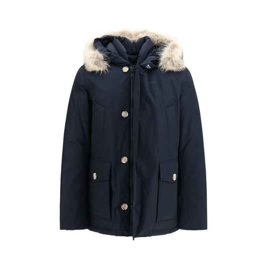 Woolrich Blue Cotton Parka