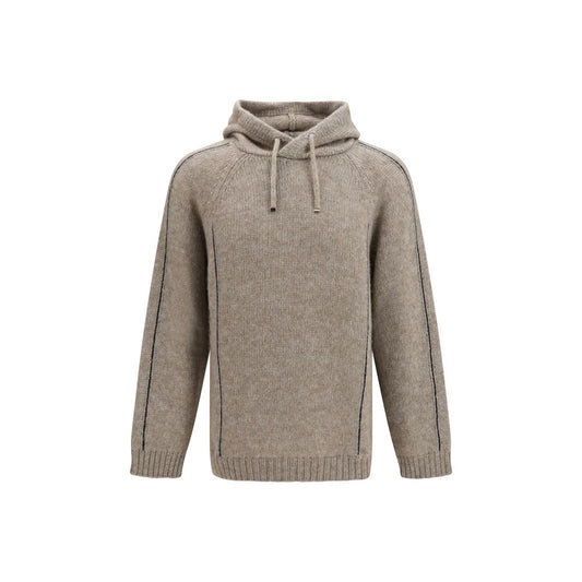 Giorgio Armani Beige Alpaca Vicugna Pacos Sweatshirt
