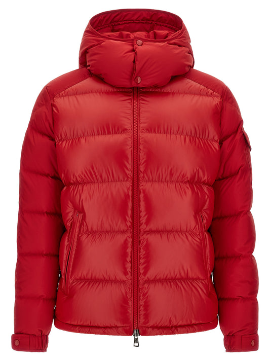 Moncler Red Polyester Full-Length Jacket