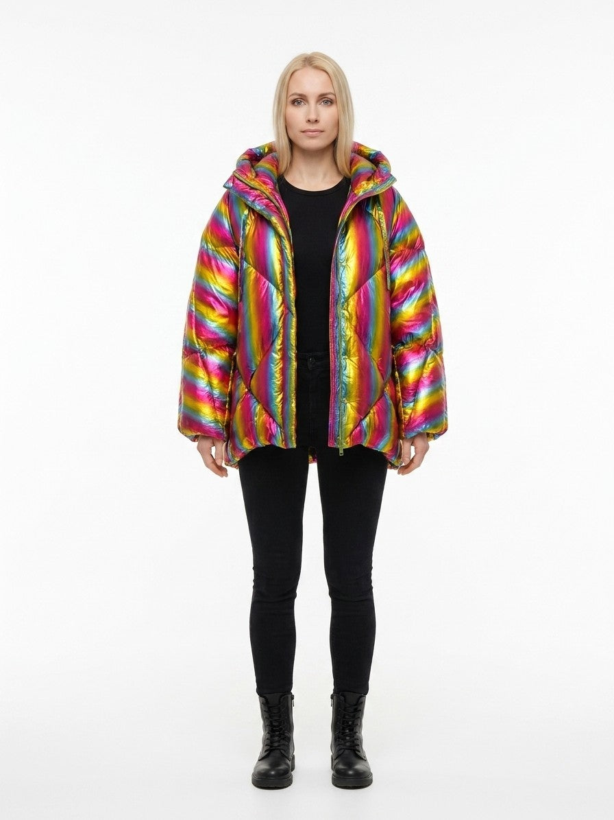 Dolce & Gabbana Multicolor Polyamide Parka