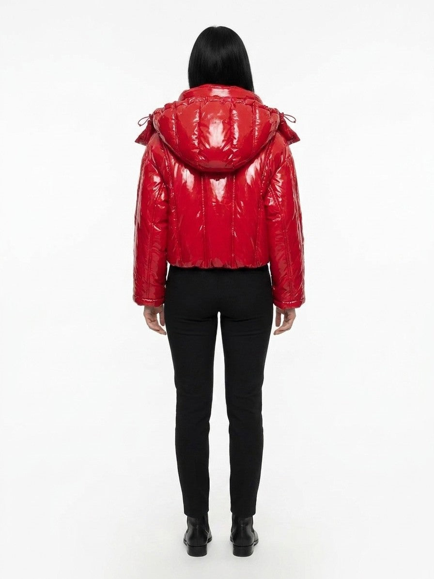 Dolce & Gabbana Red Elastane Full-Length Jacket