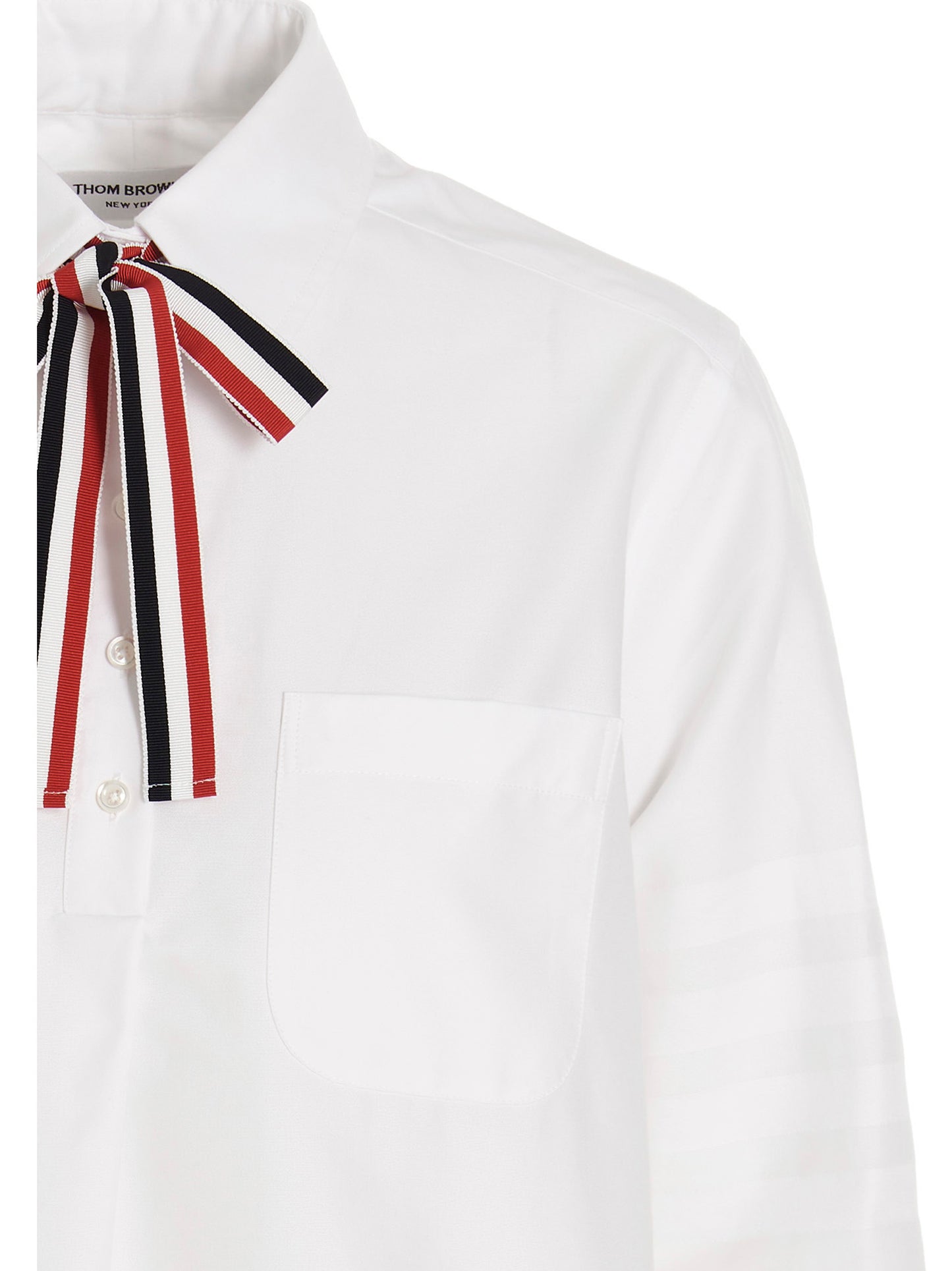 Thom Browne White Cotton Blouse