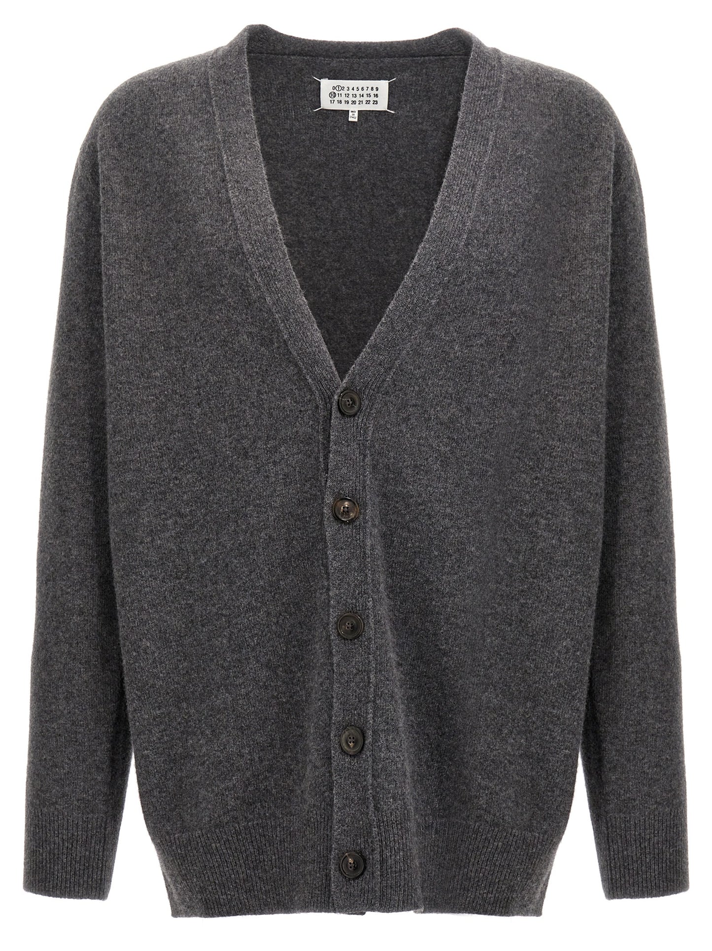 Maison Margiela Gray Wool Cardigan
