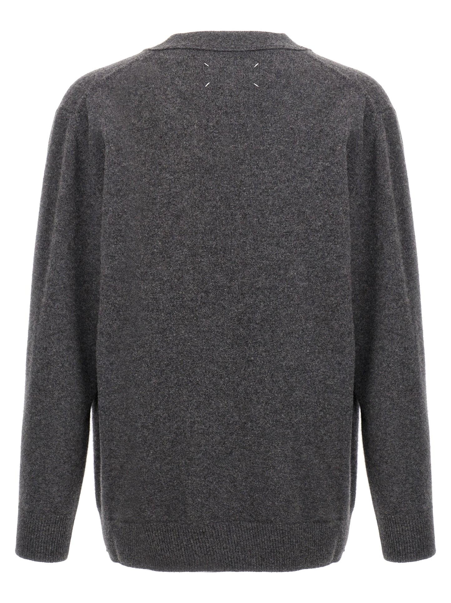 Maison Margiela Gray Wool Cardigan