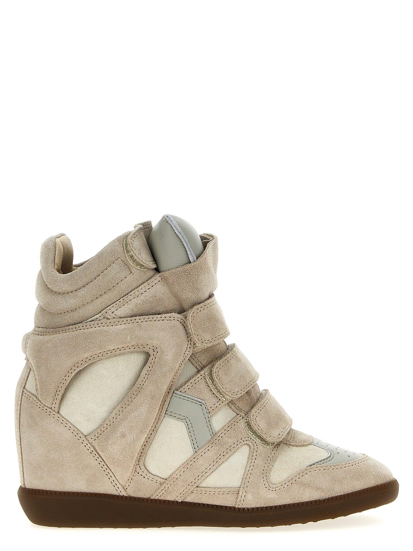 Isabel Marant Beige Leather Sneakers
