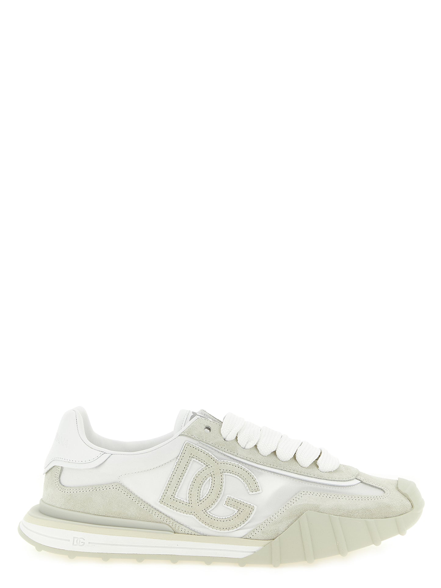 Dolce & Gabbana Beige Polyamide Athletic Sneakers
